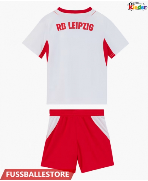 Günstige RB Leipzig Heimtrikotsatz Kinder 2026-27 Kurzarm (+ Kurze Hosen)